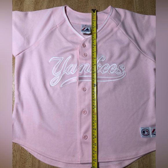 Women’s Pink Yankees Jersey by Majestic - Size XL - Picture 9 of 10